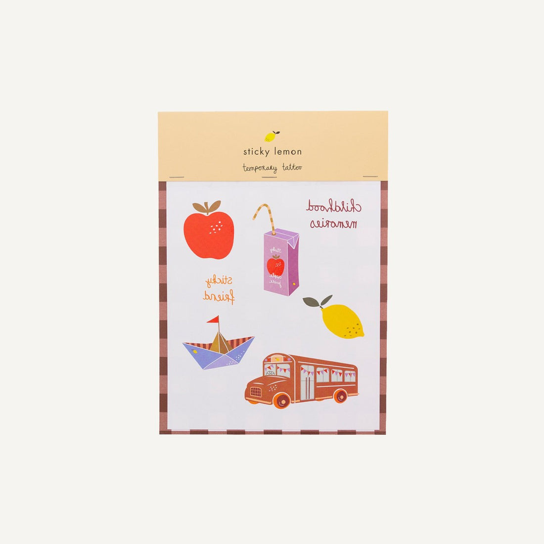 Sticky Lemon Childhood Memories Tattoos
