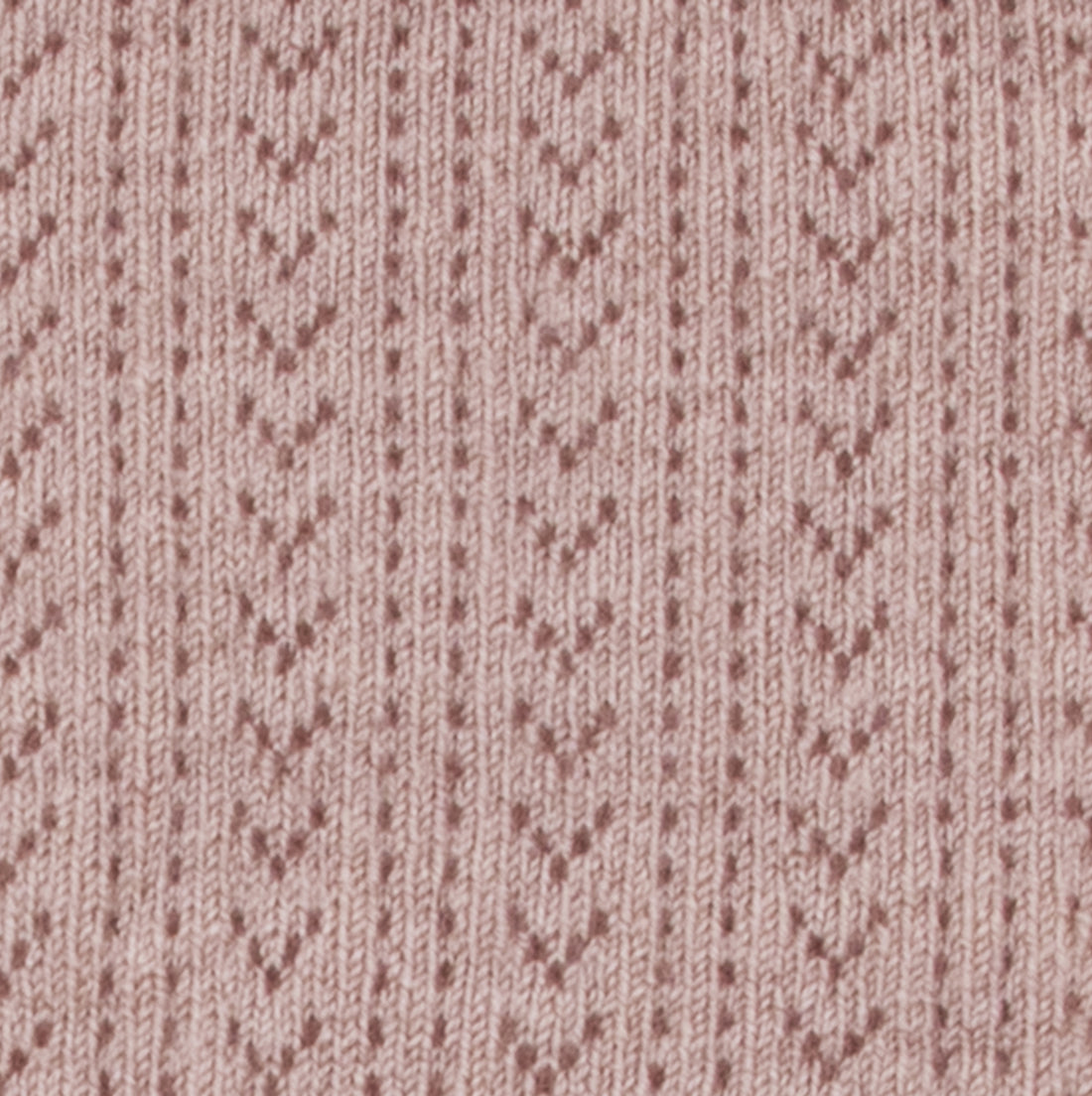 Collegien Adele - Pointelle Wool Socks - Old Pink