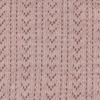 Collegien Adele - Pointelle Wool Socks - Old Pink