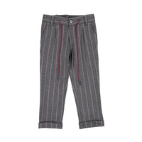 Manuelle Frank Grey Striped Pants