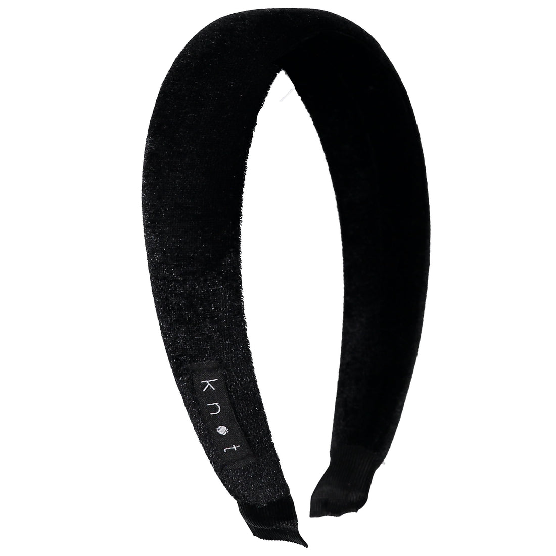 Knot Hairbands Velvet Puff Headband // Black
