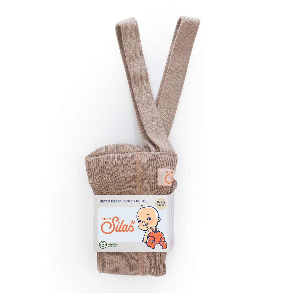 Silly Silas Peanut Blend Footed Cotton Tights
