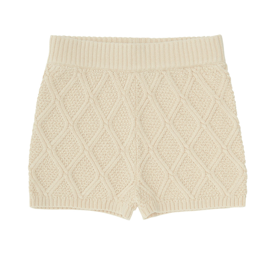 Fub Ecru Baby Structure Shorts