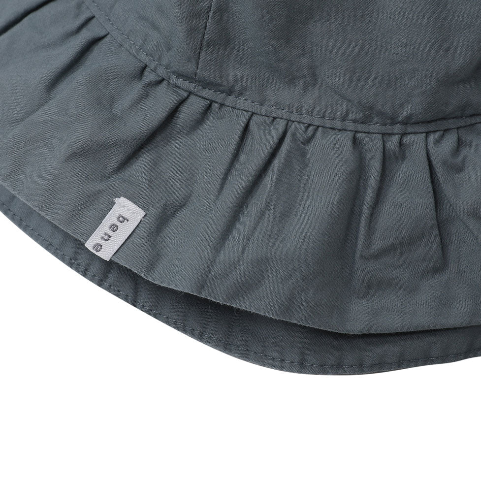 Bene Bene  Grey-Blue Cotton Frill Hat