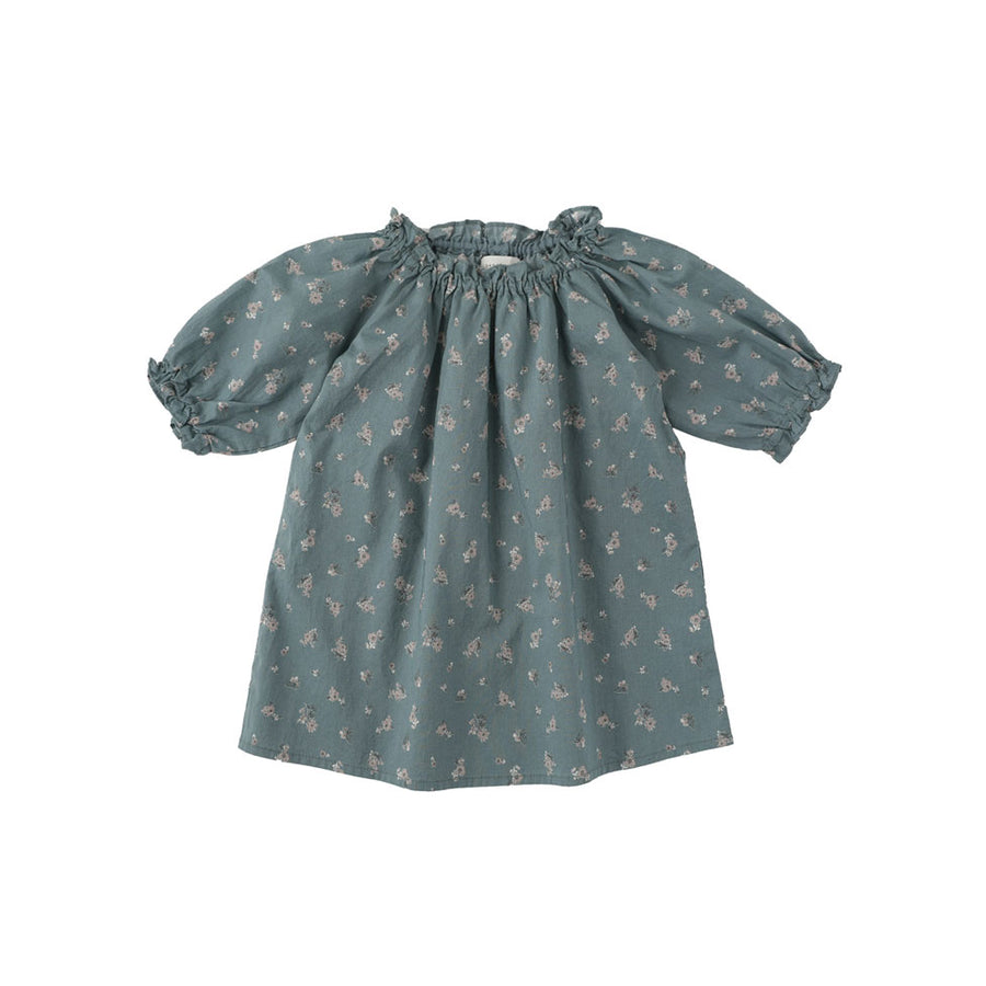 Bene Bene  Grey-Mint Sizzle Puff Baby Dress