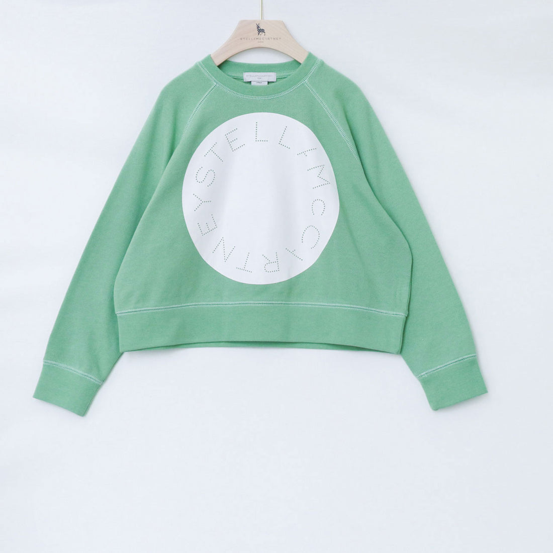 Stella McCartney Green Logo Circle Oversized Sweatshirt