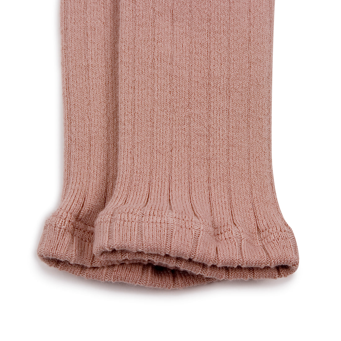 Collegien Maxence - Ribbed Footless Tights - Old Pink