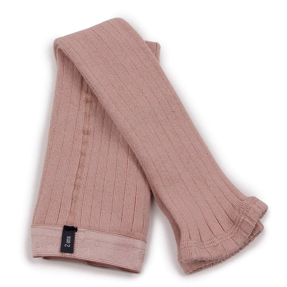 Collegien Maxence - Ribbed Footless Tights - Old Pink
