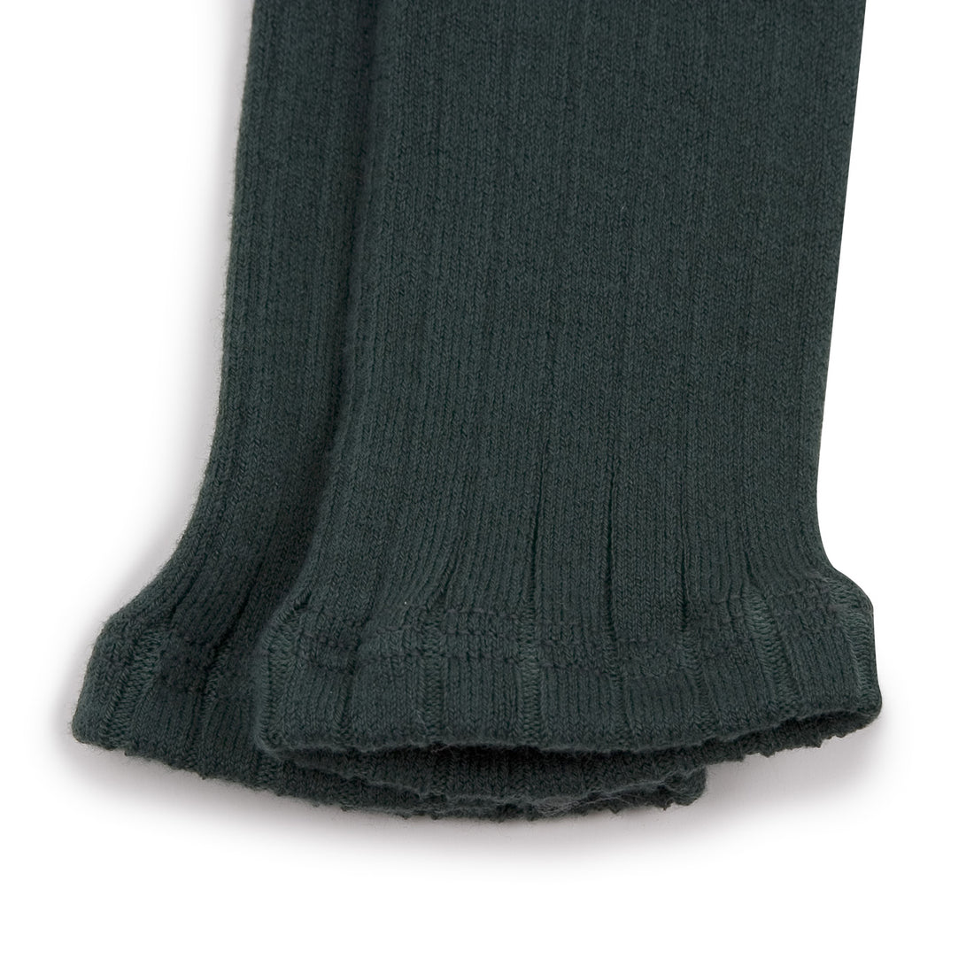 Collegien Maxence - Ribbed Footless Tights - Forest Green