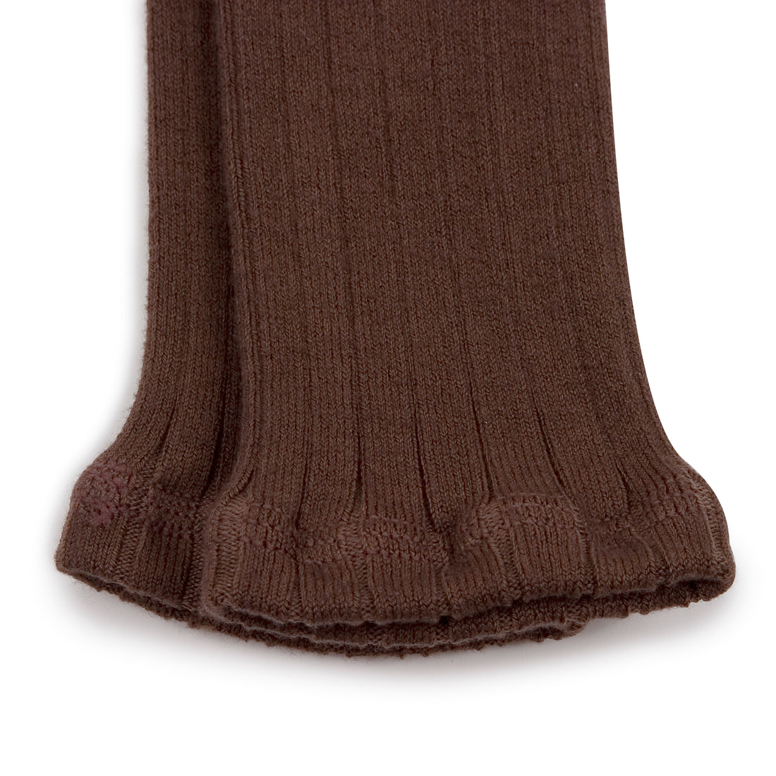 Collegien Maxence - Ribbed Footless Tights - Milk Chocolate