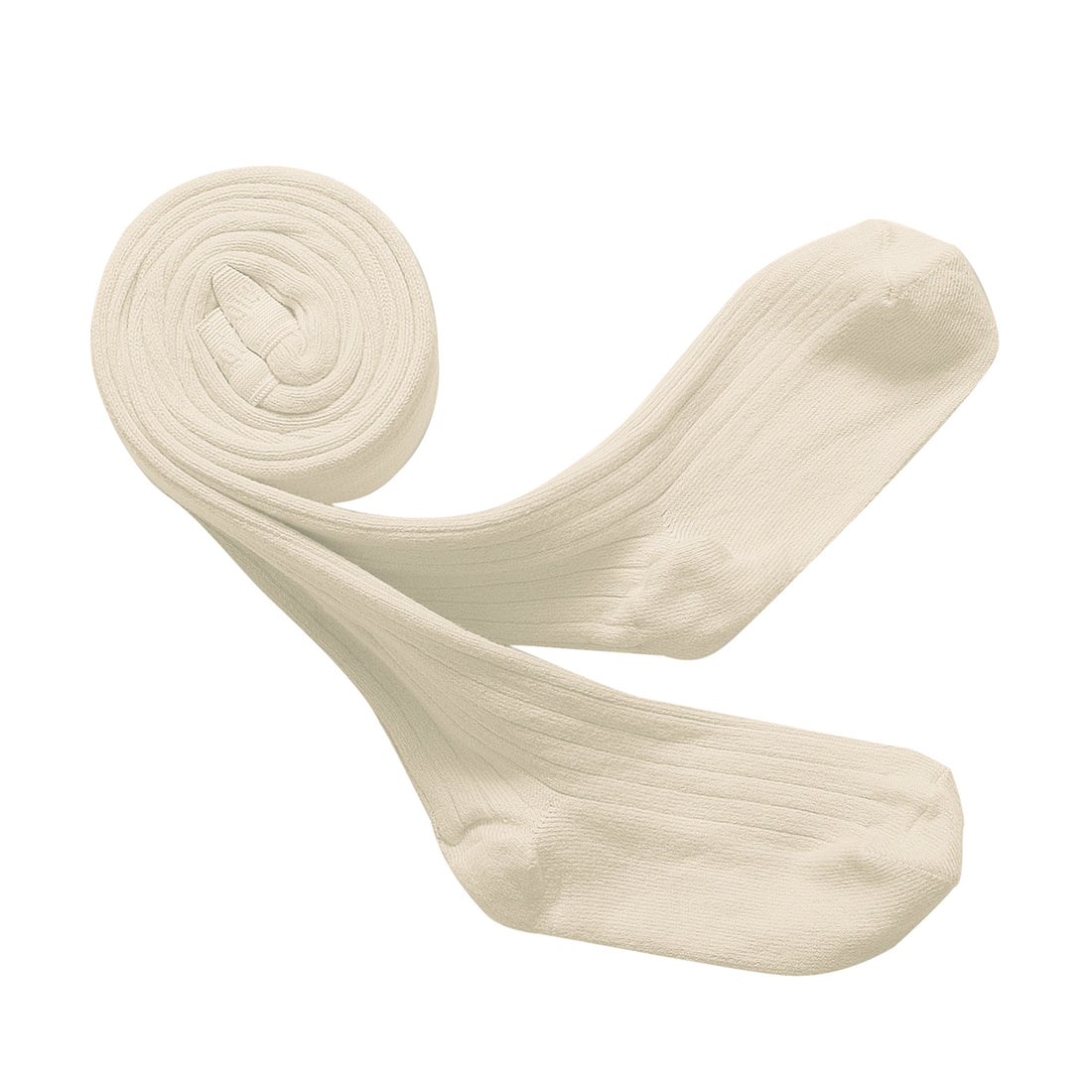 Collegien Louise - Ribbed Tights - Off White