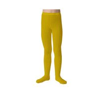 Collegien Louise - Ribbed Tights - Golden Kiwi