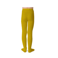 Collegien Louise - Ribbed Tights - Golden Kiwi