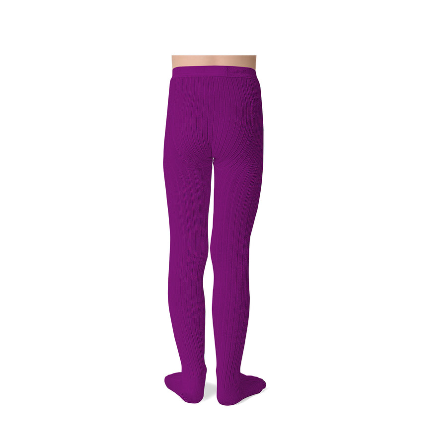 Collegien Louise - Ribbed Tights - Cyclamen