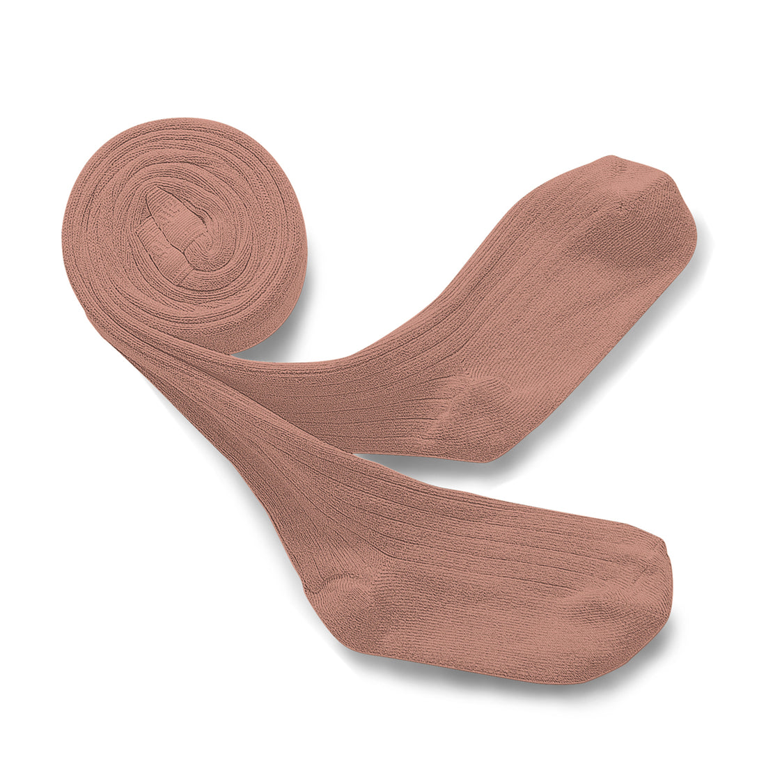 Collegien Louise - Ribbed Tights - Rosewood