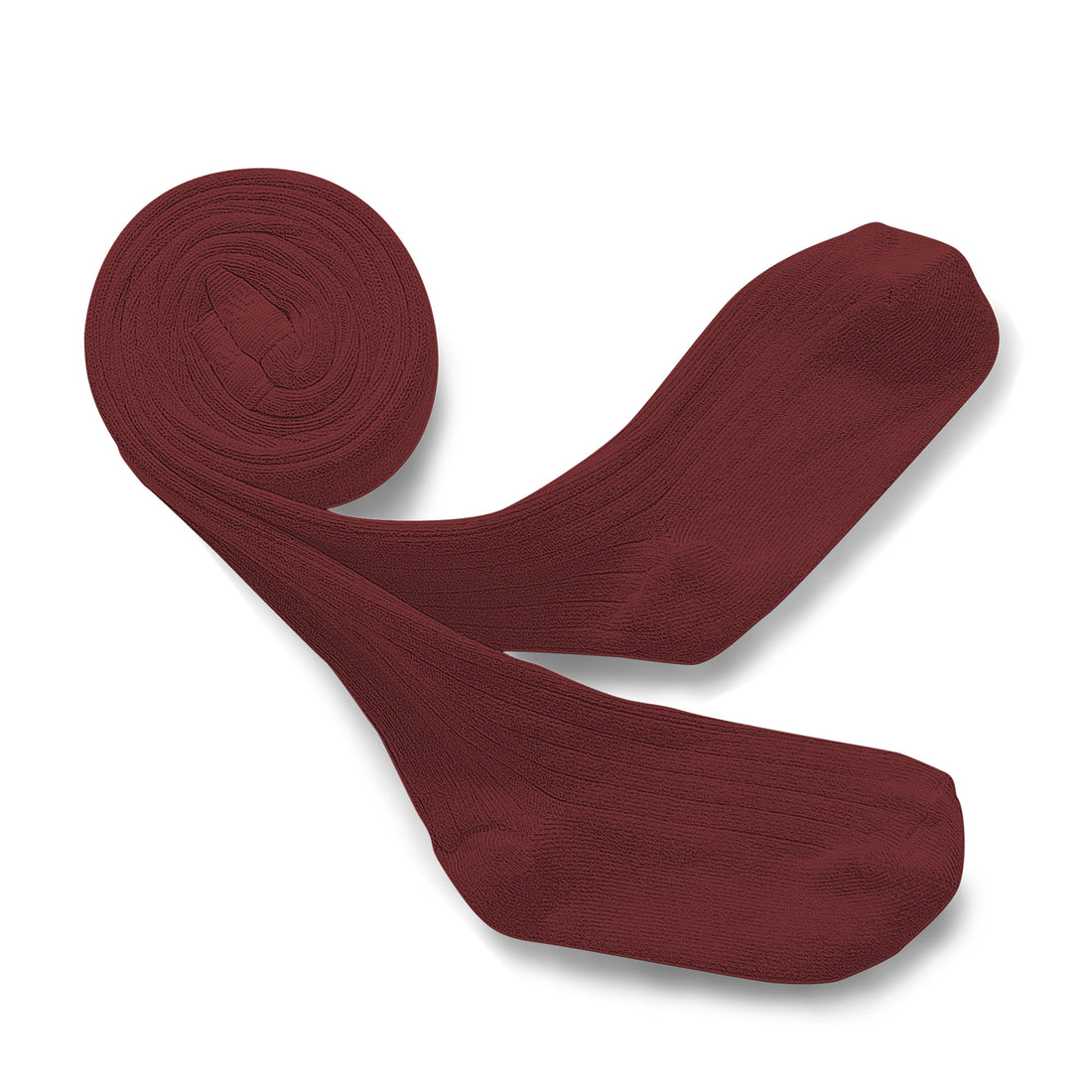 Collegien Louise - Ribbed Tights - Chestnut