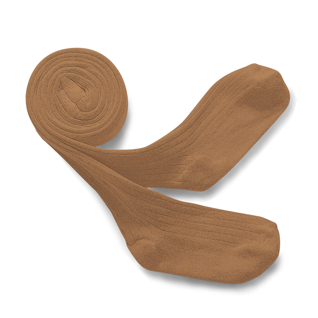 Collegien Louise - Ribbed Tights - Caramel