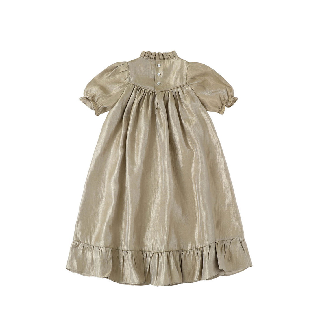 Bene Bene Gold Frill Pearl Dress