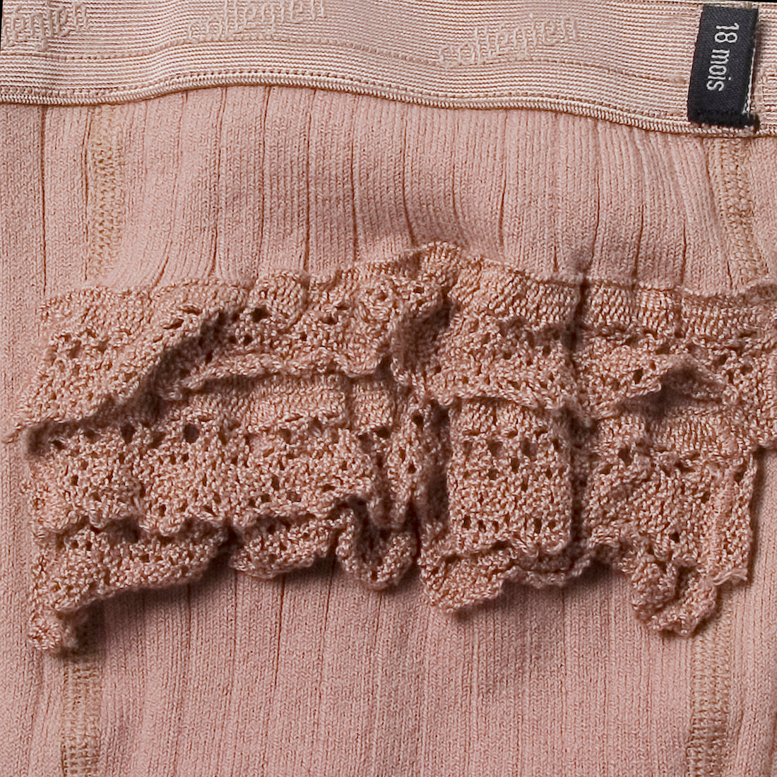 Collegien Colombe - Frill Bum Baby Tights - Old Pink