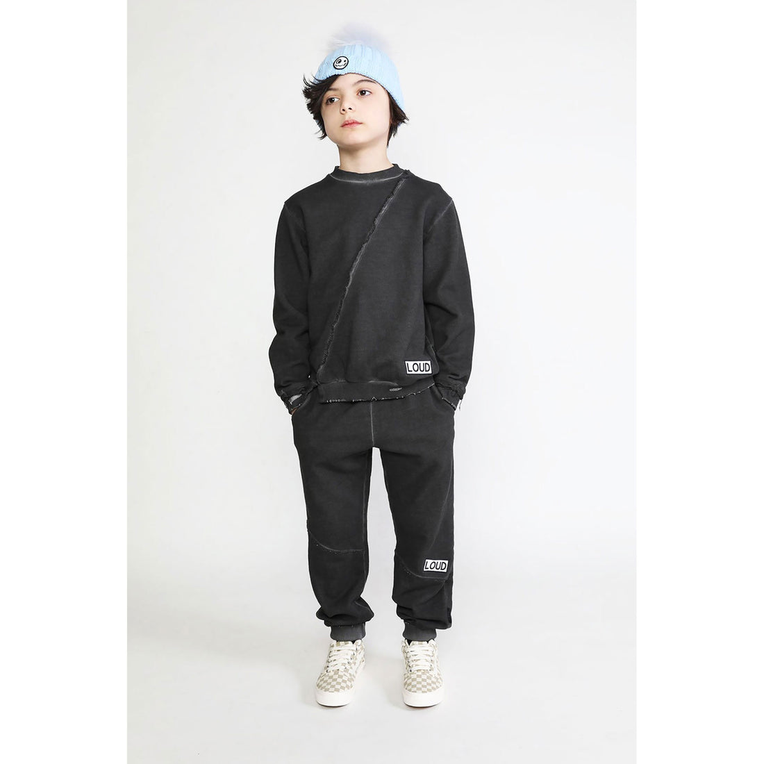 Loud Black Asymmetric Cut Sweatshirt