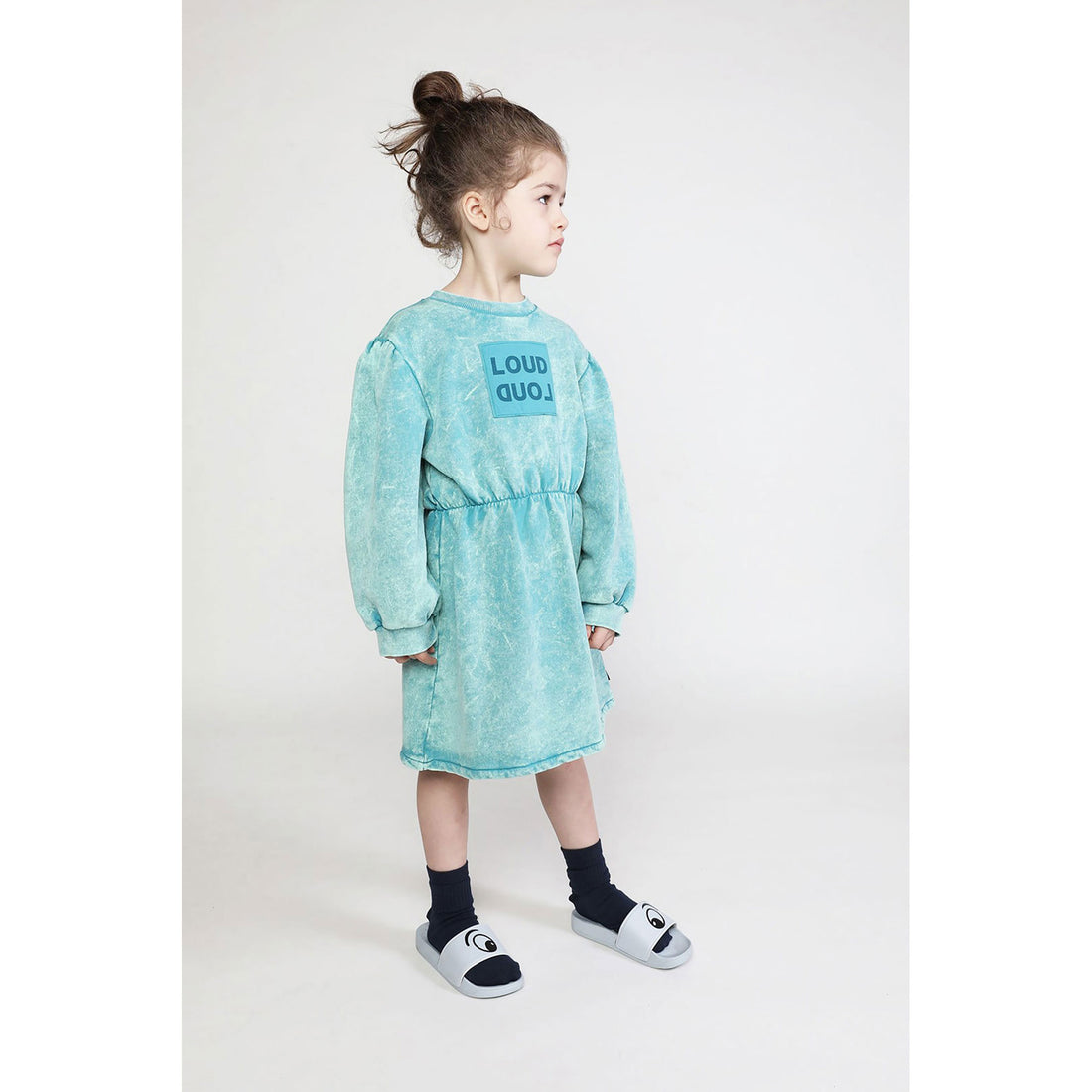 Loud Blue Bay Marbled Waisted Dress