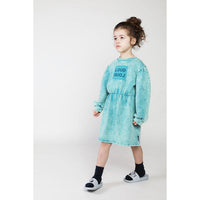 Loud Blue Bay Marbled Waisted Dress