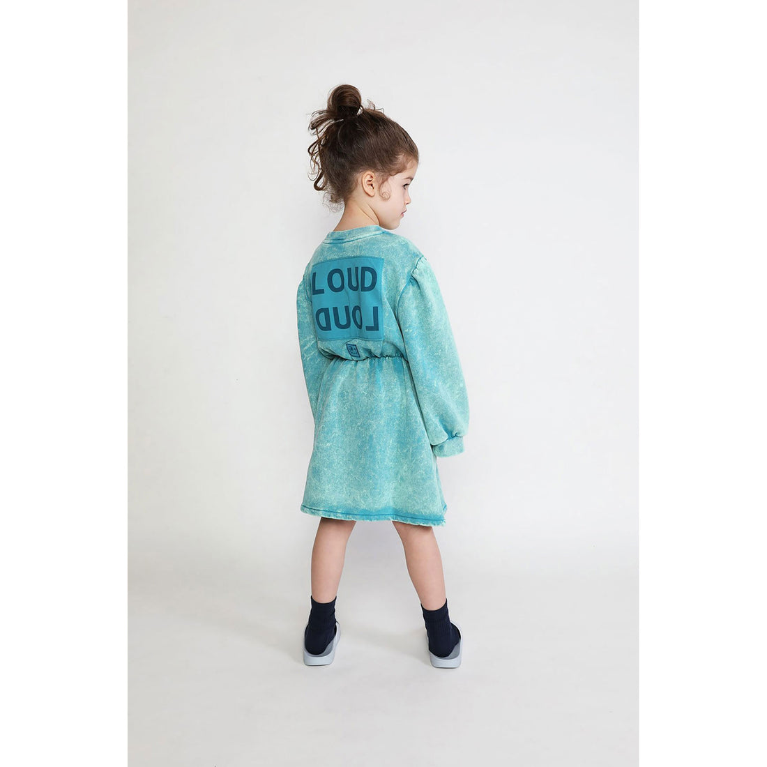 Loud Blue Bay Marbled Waisted Dress