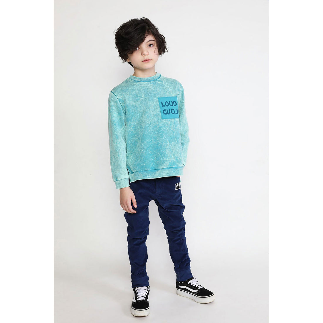 Loud Blue Bay Marbled Logo Sweatshirt