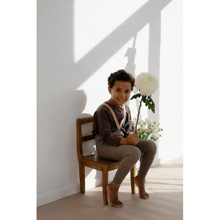 Silly Silas Charcoaly Brown Footless Cotton Tights