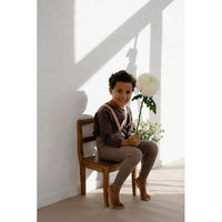 Silly Silas Charcoaly Brown Footless Cotton Tights