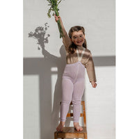 Silly Silas Creamy Lavender Footless Cotton Tights