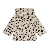 Molo Wild Dot Ulva Fleece Fur Baby Coat