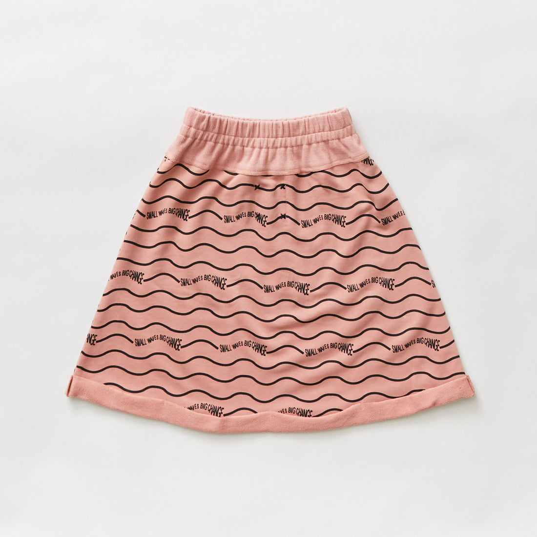 Hey kid Salmon Sun Logo Skirt