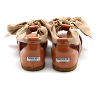 Donsje Walnut Patent Leather Sandy Sandals