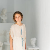 Belle Chiara Ecru Crinkle Muslin Daphne Dress