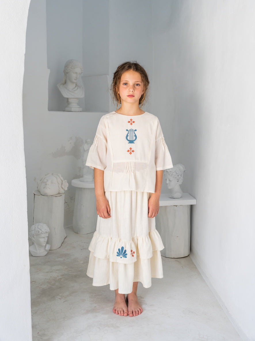 Belle Chiara Ecru Bolero Sibyl Blouse