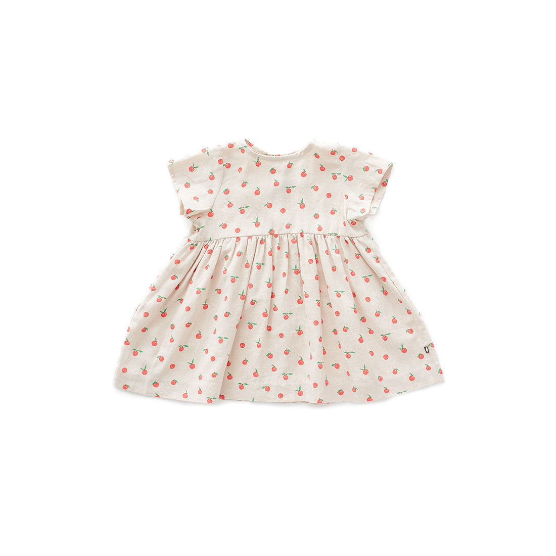Oeuf Beige Peaches Linen Dress