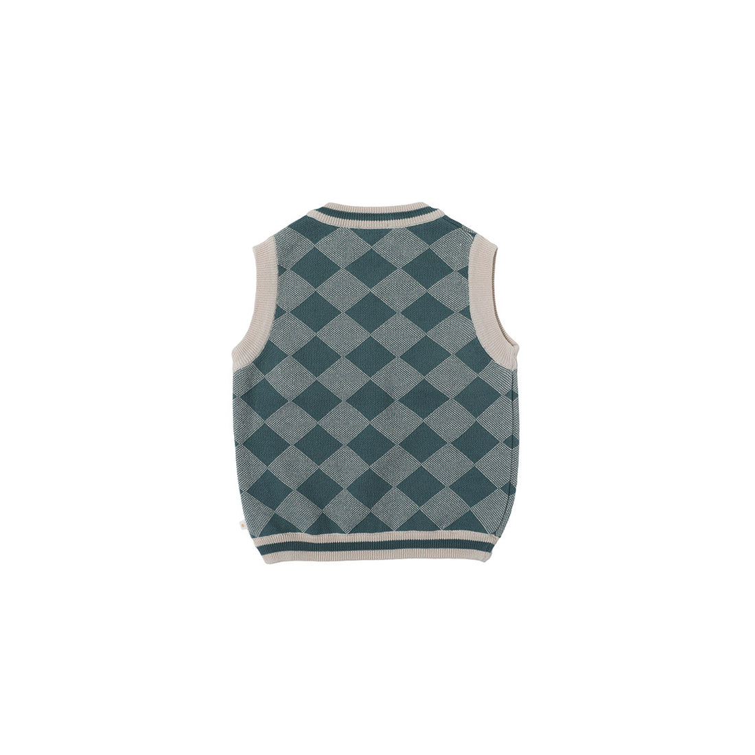 Bene Bene  Navy Argyle Knit Vest