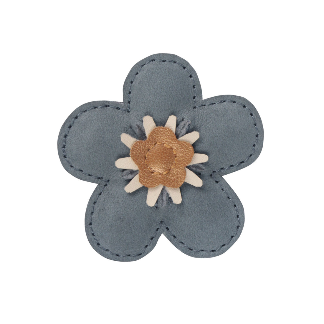 Donsje  Petrol Forget Me Not  Zaza Fields Hair Clip
