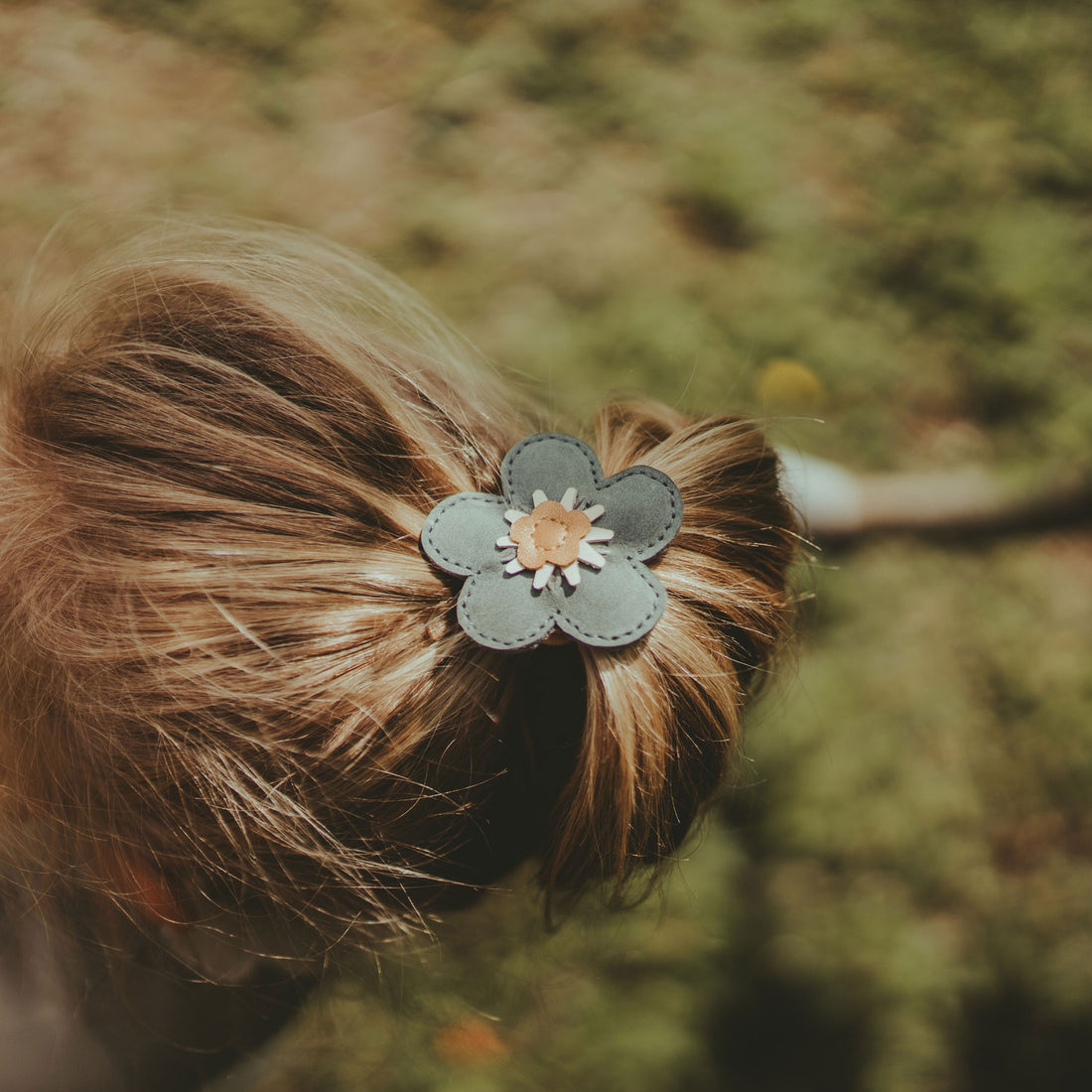 Donsje  Petrol Forget Me Not Zaza Fields Hair Tie