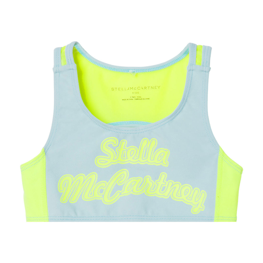 Stella Mccartney Blue Logo Sports Bra