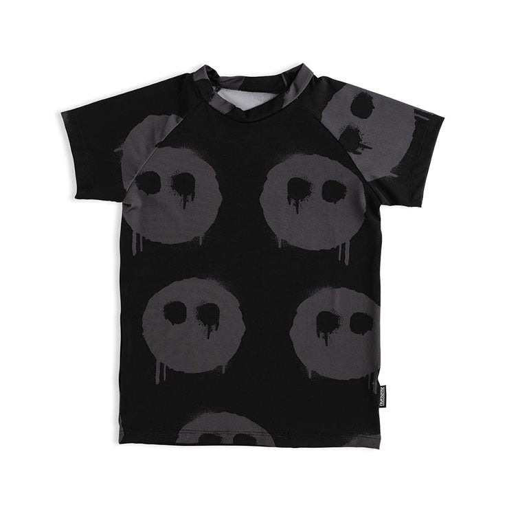 NUNUNU Black Melting Masks Rashguard