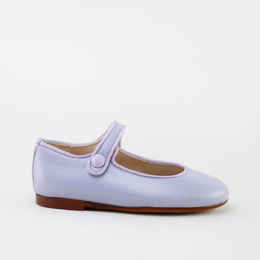 Papanatas Lilac Button Mary Janes