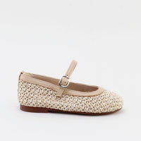 Papanatas Raffia Woven Mary Janes