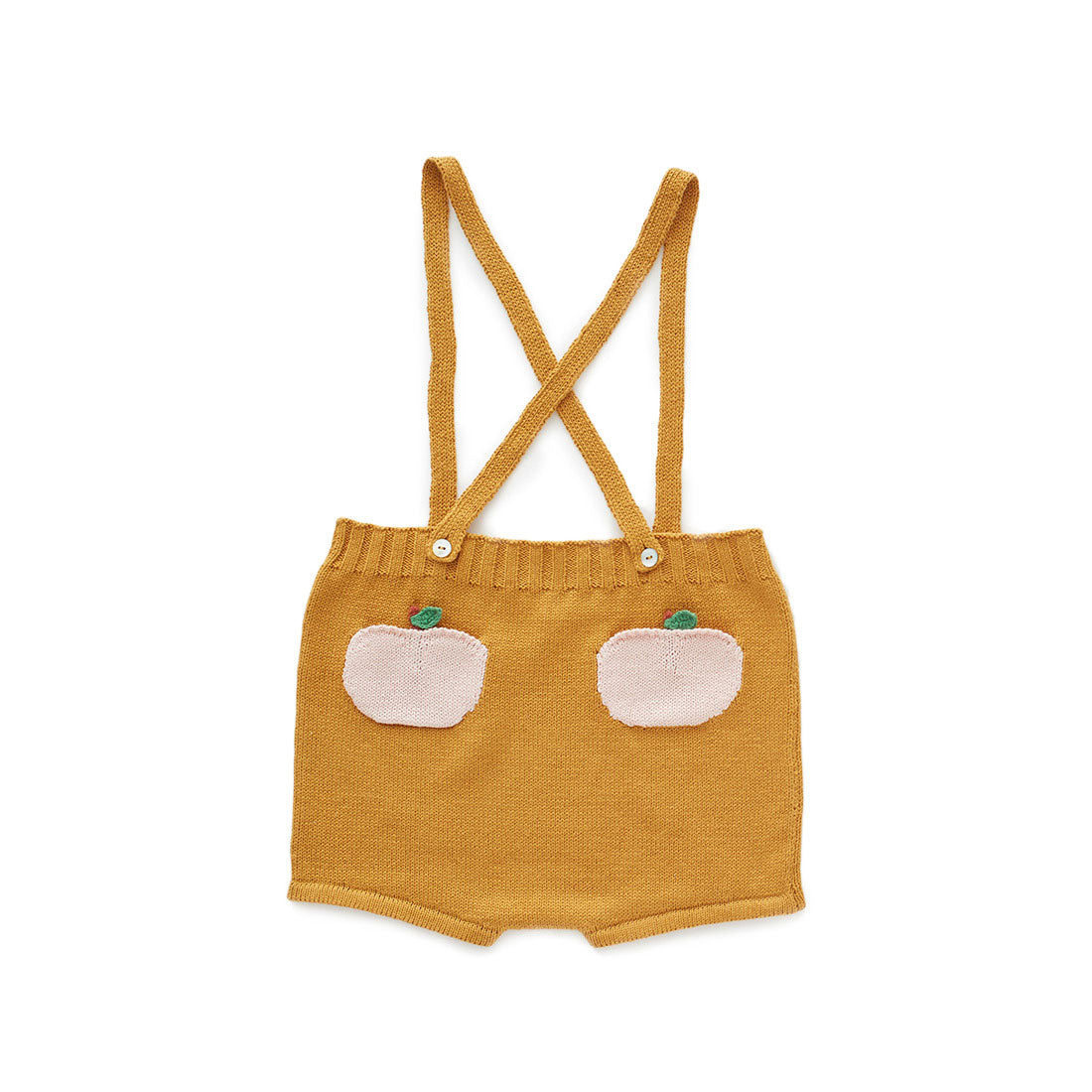 Oeuf Ochre Peach Pocket Knit Shorts