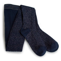 Collegien Amelie - Glitter Ribbed Tights - Starry Night