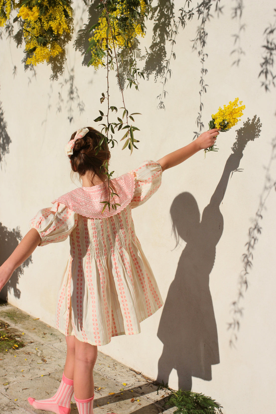 Bonjour Diary Vanilla Strawberry Jacquard Tunic