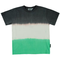 Molo Green Stripe Dye Riley Short Sleeves Tee