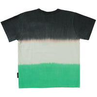 Molo Green Stripe Dye Riley Short Sleeves Tee