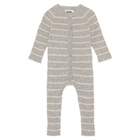 Molo Grey Stripe Farley Babysuits